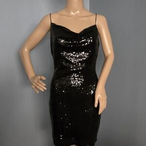 Windsor Shine Bright Like A Diamond Sequin Bodycon Mini Dress With Strap Size 6